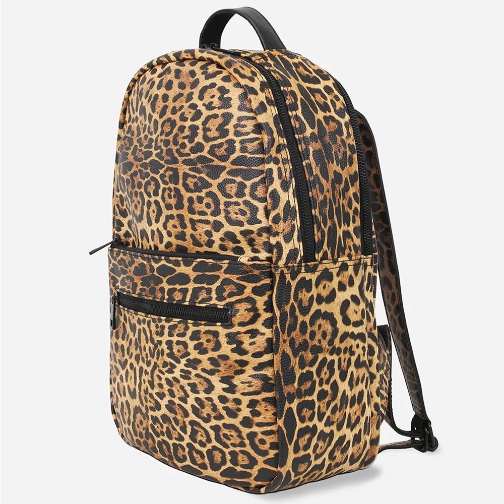 Fawn Design Backpack or Diaper Bag Cheetah leopard print - barely used!